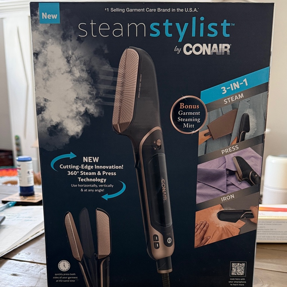 Conair Steam Stylist 3-in-1 Hair Tool - Black